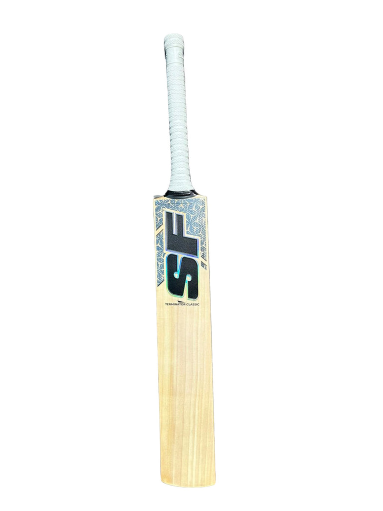 SF Terminator Classic English willow cricket bat, Short Handle, front view