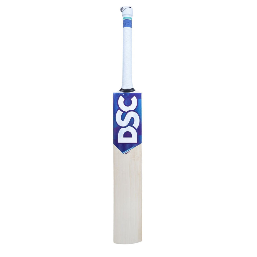 DSC BLU 350 English willow cricket bat, Short Handle, front view