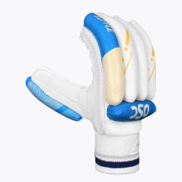 DSC Ruffle Blue Yellow Cricket Batting Gloves