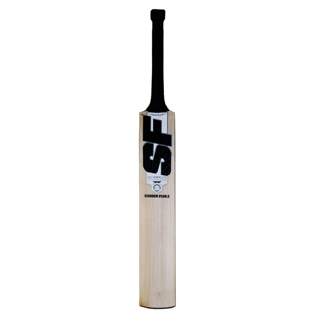 SF Ranger Plus 2 English willow cricket bat, Short Handle, front view