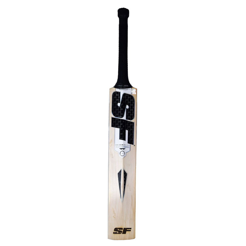 SF Ranger Plus 2 English willow cricket bat, Short Handle, back view