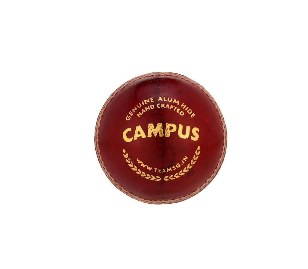 SG Campus red leather cricket balls shown for club and school matches