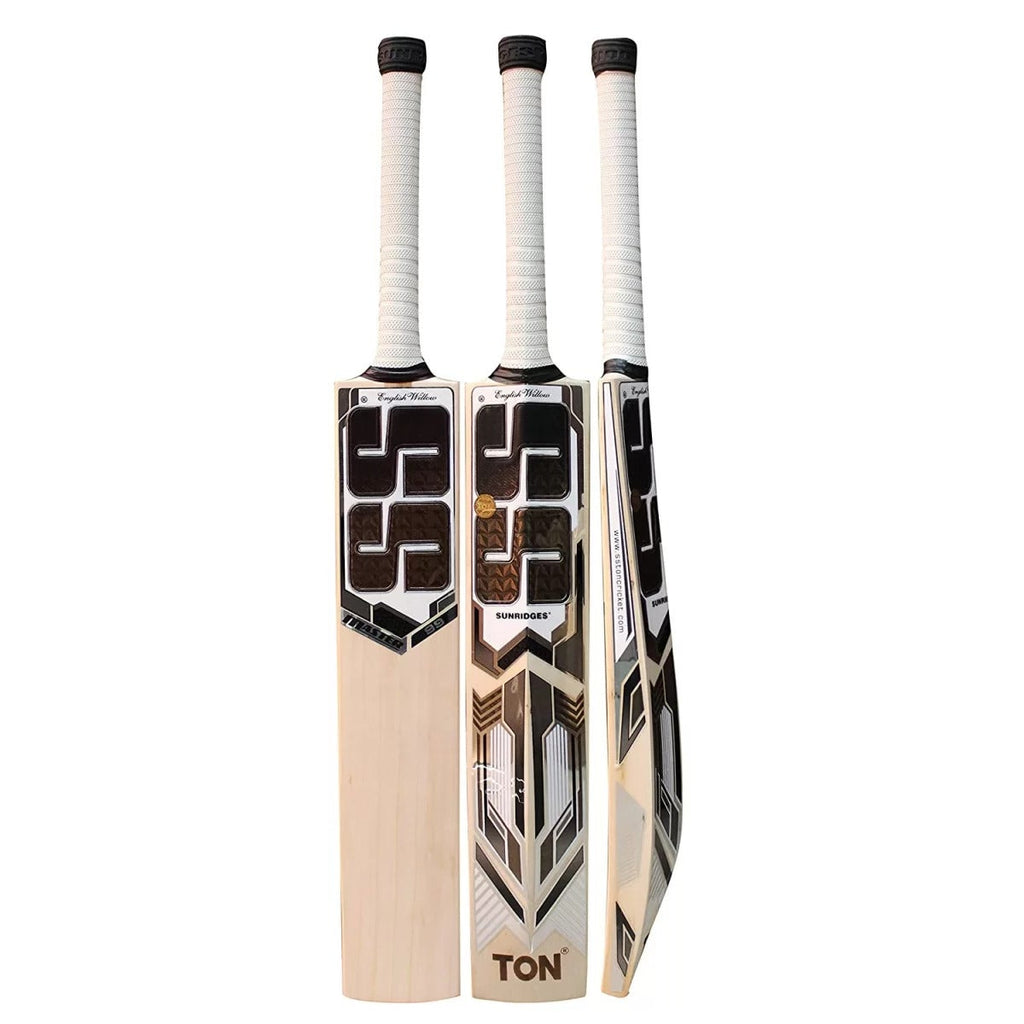 SS English willow cricket bat shown on a plain background