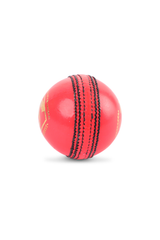 SG Test Pink Leather Cricket Ball side view