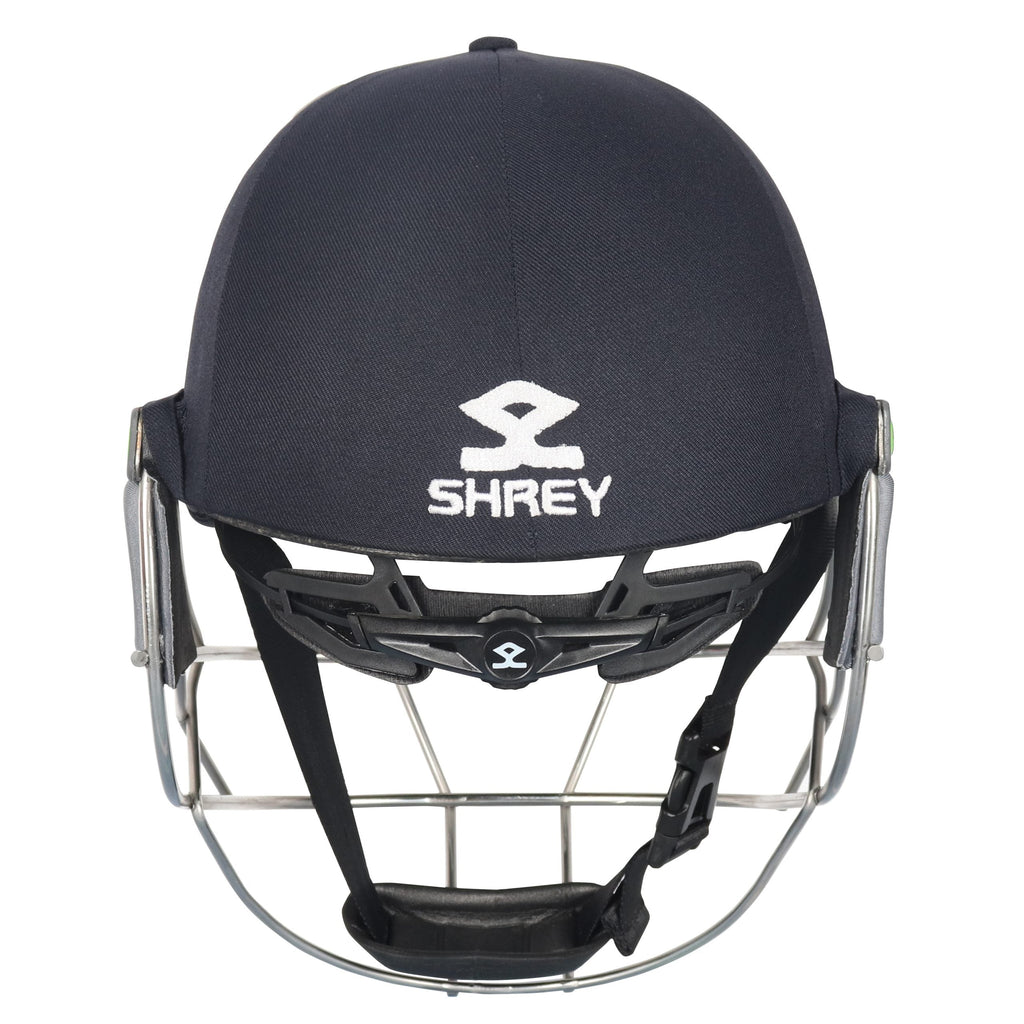 Shrey KOROYD Titanium Cricket Helmet Navy rear view