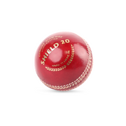 SG Shield 20 Red Cricket Leather Ball Pack of 3