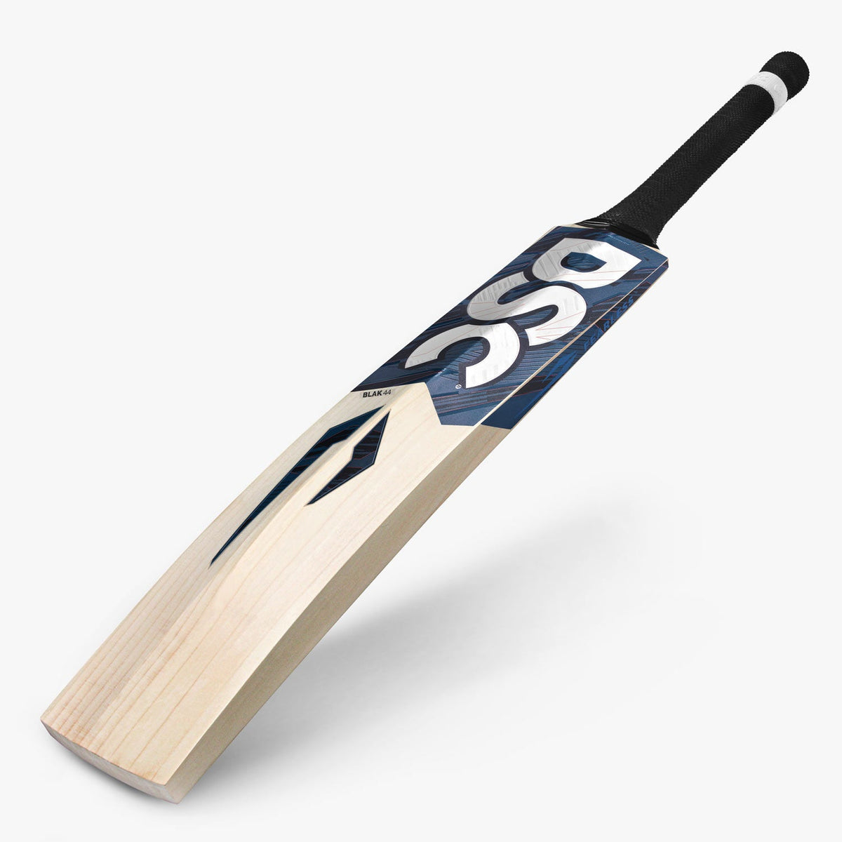 DSC BLAK 44 English Willow Cricket Bat - Long Blade front view