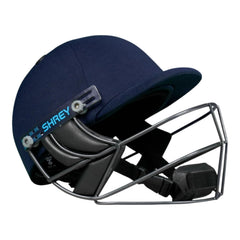 Shrey Premium 3.0 Steel Cricket Helmet Navy front view