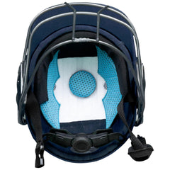 Shrey Premium 3.0 Steel Cricket Helmet Navy rear view