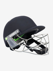Shrey KOROYD Stainless Steel Cricket Helmet Navy side view