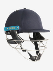 Shrey Master Class Air 2.0 Stainless Steel Cricket Helmet Navy front view