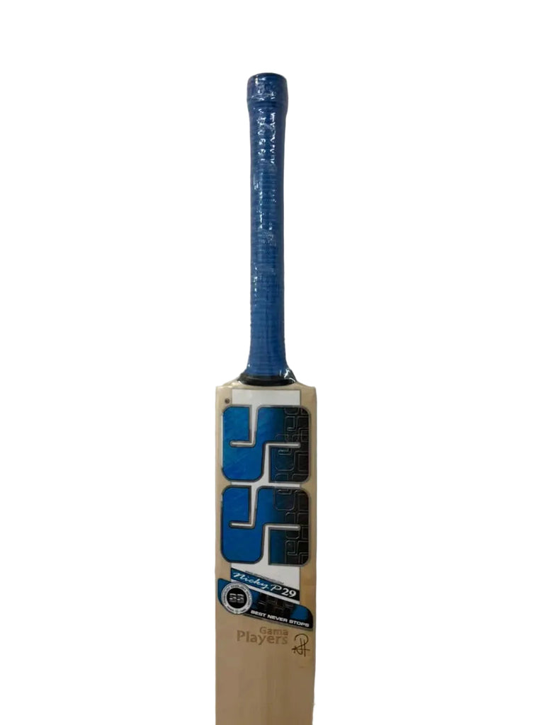 SS Gama N Pooran English Willow cricket bat face view
