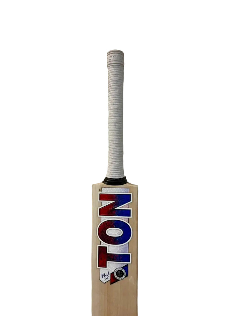 SS Players Phil Salt English Willow cricket bat Harrow face view