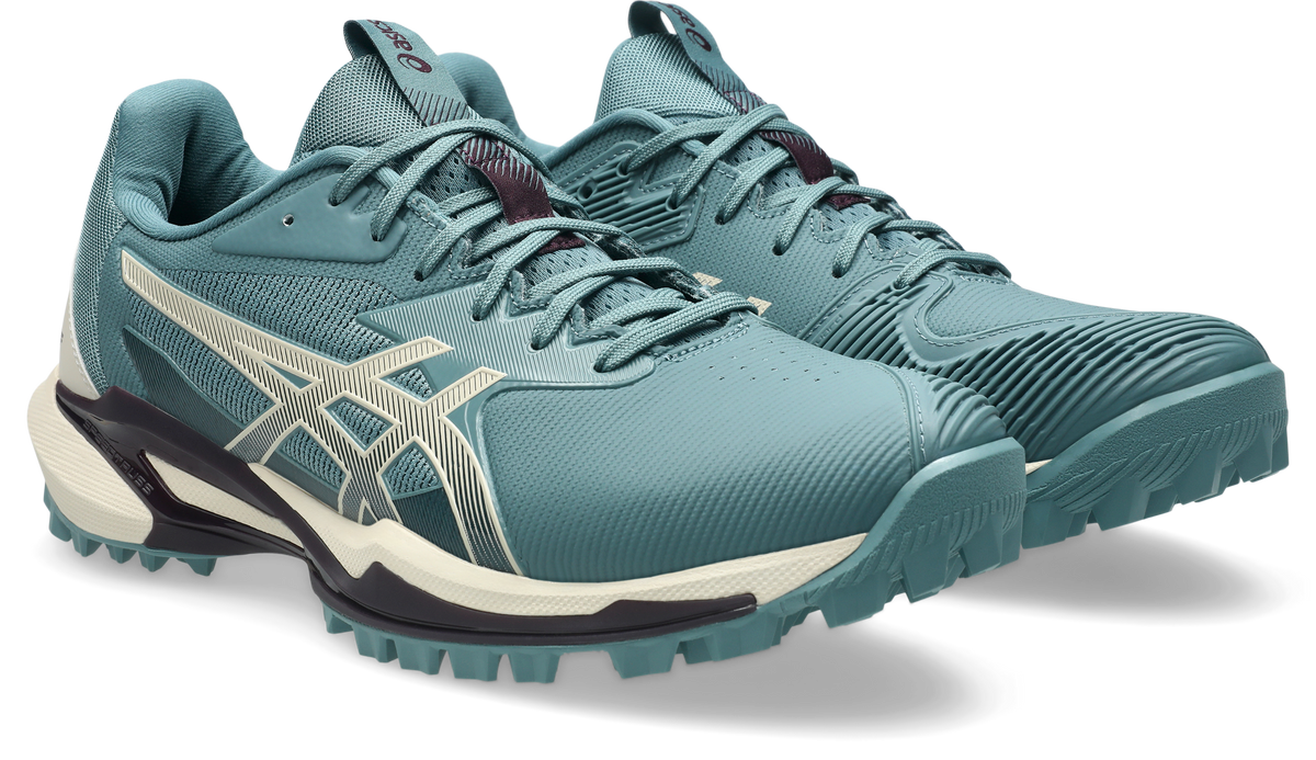 ASICS Field Speed FF 2 Turf Shoe - Foggy Teal/Oatmeal front view