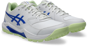 ASICS GEL-Lethal Field 2 Cricket Shoe - White/Neon Blue front view
