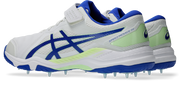 ASICS Speed Menace FF Cricket Spikes - White/Neon Blue alternate view 2