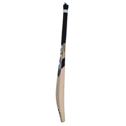 DSC Blak 330 junior English willow cricket bat, Size 5, side profile showing blade and edge