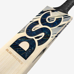 DSC Blak Maverick English willow cricket bat, side profile