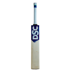 DSC BLU 300 English willow cricket bat, Short Handle, front face and grip