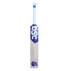 DSC BLU 350 English willow cricket bat, Short Handle, back and spine view
