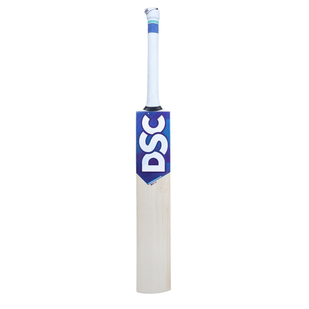 DSC BLU 350 English willow cricket bat, Short Handle, front view