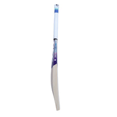 DSC BLU 350 English willow cricket bat, opposite side showing edge and DSC branding