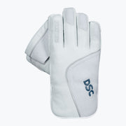 DSC Intense Pro adult wicketkeeping glove opposite back view with padded fingers