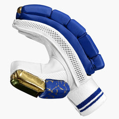 DSC Strike 20/20 Blue batting gloves padded finger construction