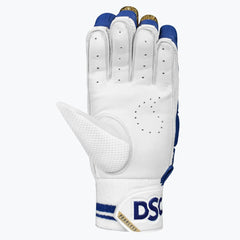 DSC Strike 20/20 Blue batting gloves side and thumb detail
