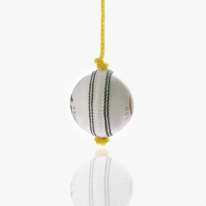 Gortonshire Leather Cricket Training Ball White