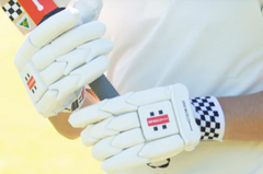 Gray Nicolls Silver Cricket Batting Gloves alternate view 2
