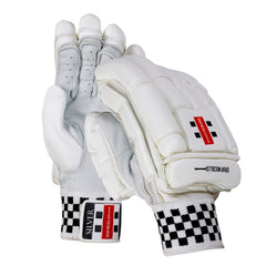 Gray Nicolls Silver Cricket Batting Gloves front view