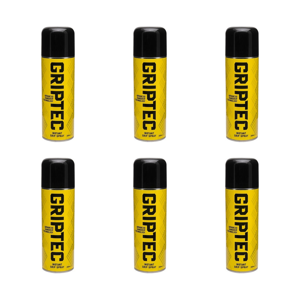 Griptec Advanced Handgrip Spray 200ml six pack showing six cans