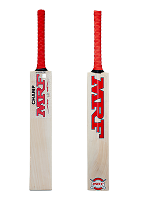 MRF Champ Junior cricket bat front and back view