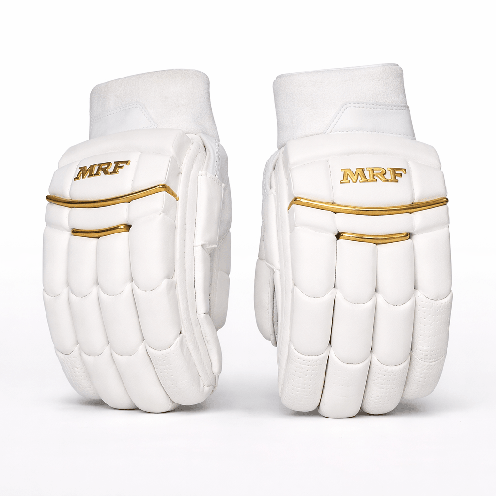 MRF Genius Emperor Cricket Batting Gloves Mens Right Hand front view