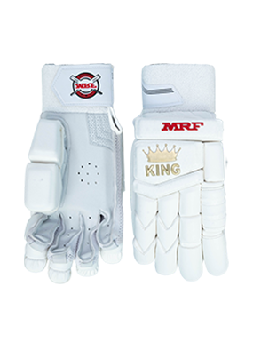 MRF Genius King Cricket Batting Gloves adult front view