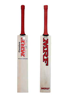 MRF Genius Supreme English Willow Cricket Bat front and back view