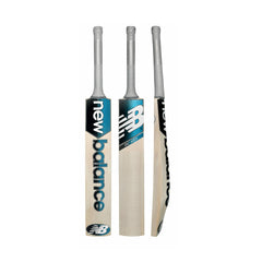 New Balance DC 600i English willow cricket bat, Short Handle, front, back and side views