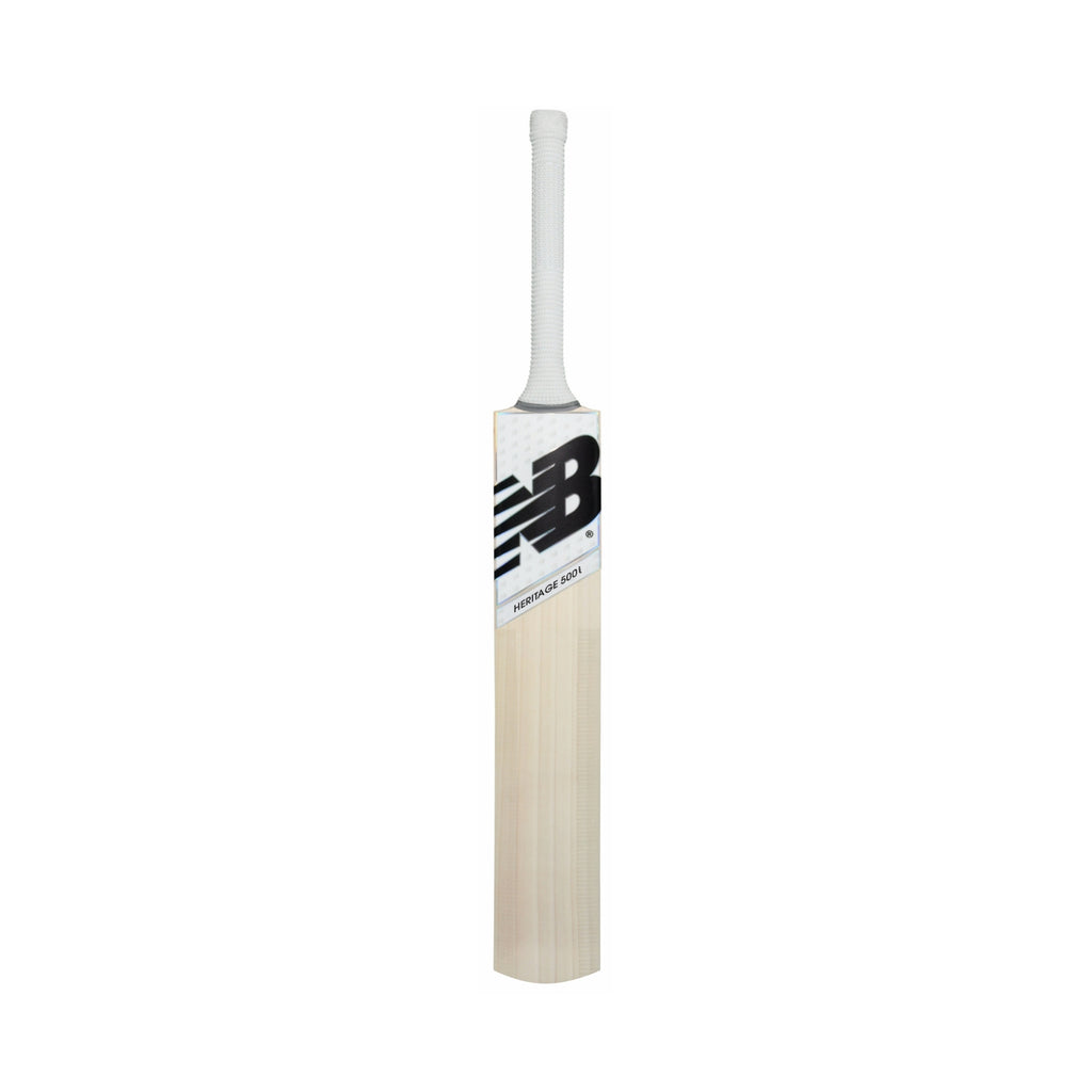 Front face of New Balance Heritage 500i Short Handle English willow cricket bat