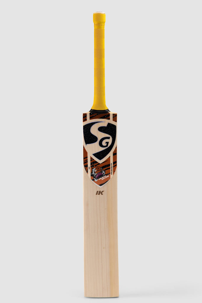 SG Ishan Kishan English Willow Cricket Bat edge detail view