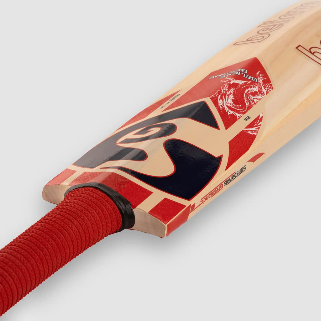 SG KLR Spark junior Kashmir Willow cricket bat rear view