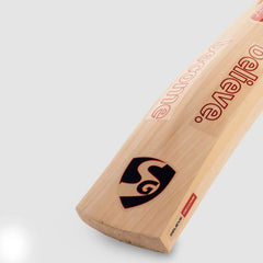 SG KLR Spark junior Kashmir Willow cricket bat close detail