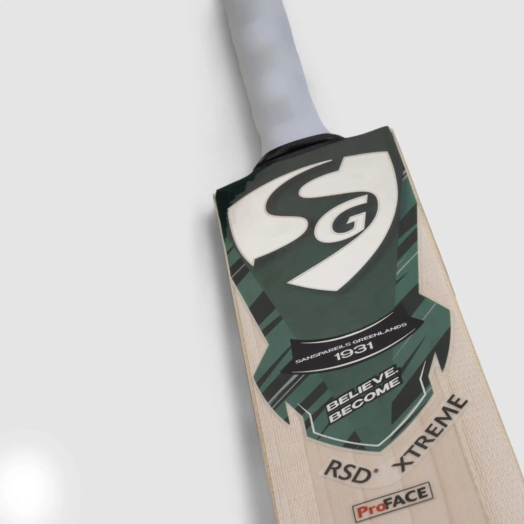 SG RSD Xtreme Size 5 cricket bat side detail