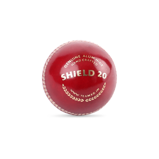SG Shield 20 Red Cricket Leather Balls – Box of 12