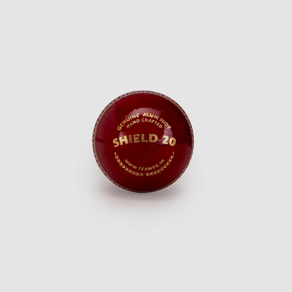 SG Shield 20 Red Cricket Leather Ball