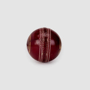 SG Shield 30 Red Youth Leather Cricket Ball seam view
