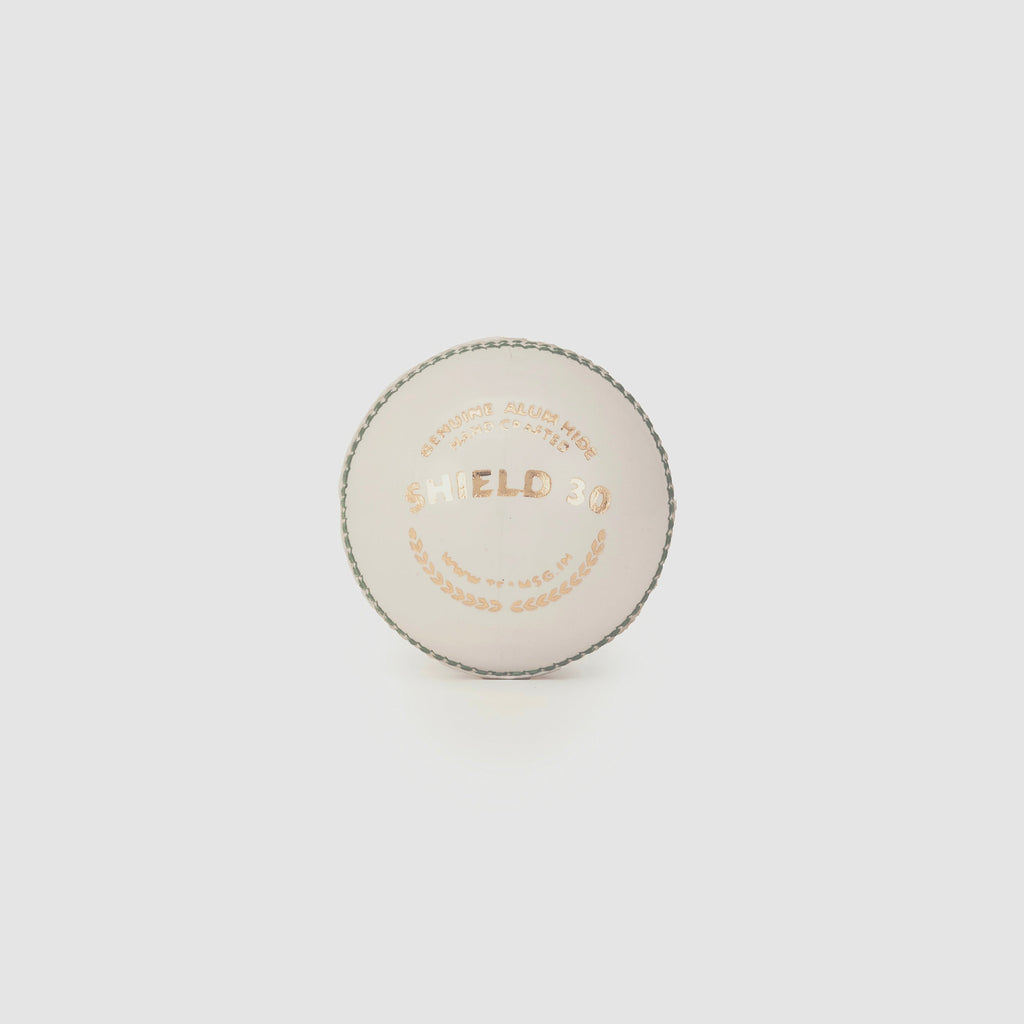 SG Shield 30 White Cricket Leather Ball
