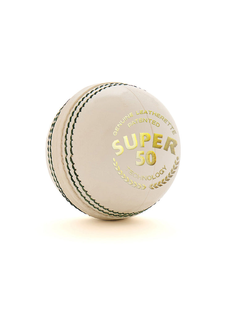 SG Super 50 White Cricket Ball official product image
