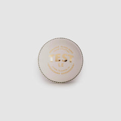 SG Test LE White Youth Leather Cricket Ball front view