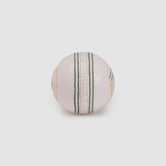 SG Test LE White Youth Leather Cricket Ball seam view